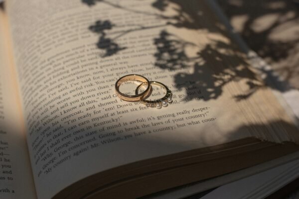 💖Chapter of Love: Classic & Pearl-Accent Ring Set